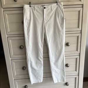 J. Crew Cotton Blend White Chinos